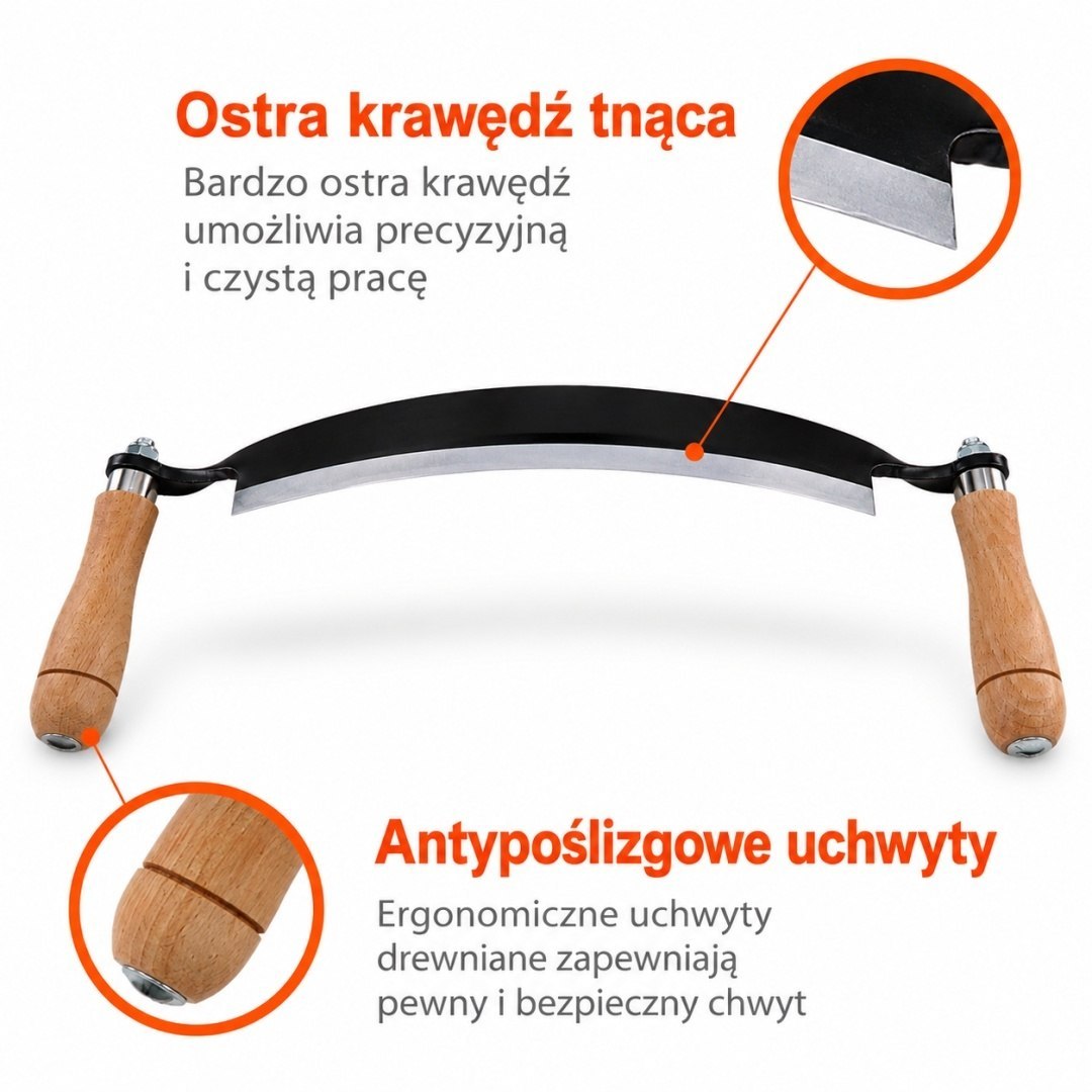 Sada tesařských nožů na dřevo 3 ks BITUXX 10'' 13'' Drawknife M19863